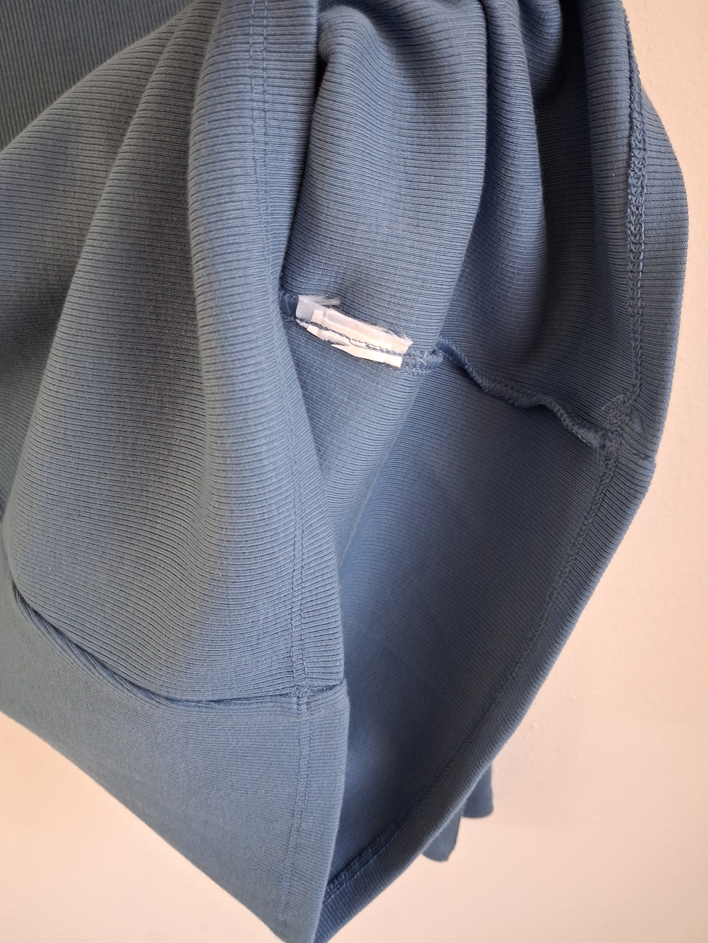 Whbm Ribbed Strech Button Long Sleeve - Picture 3 of 5